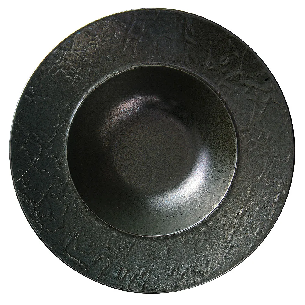 バロック 黒彩 26.5cmディープスープ（カット2）