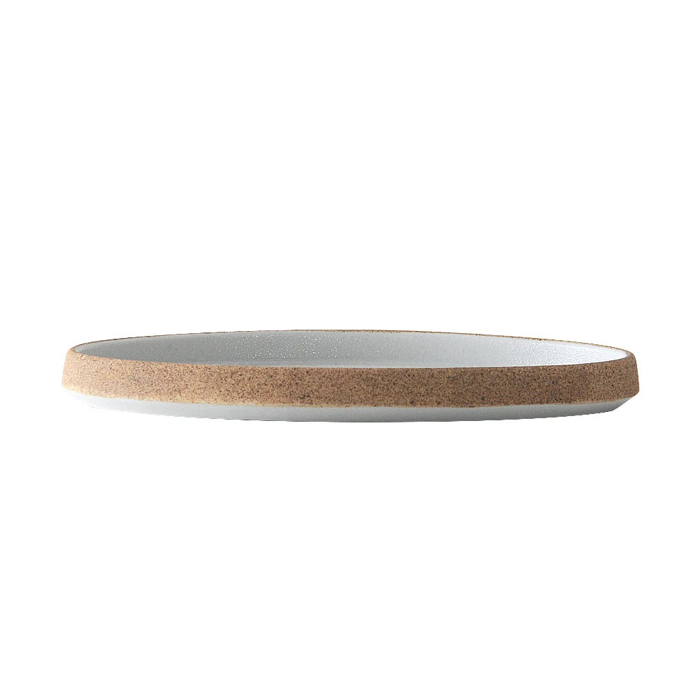 Cork（コルク） 白吹20.5cm切立楕円皿（カット3）