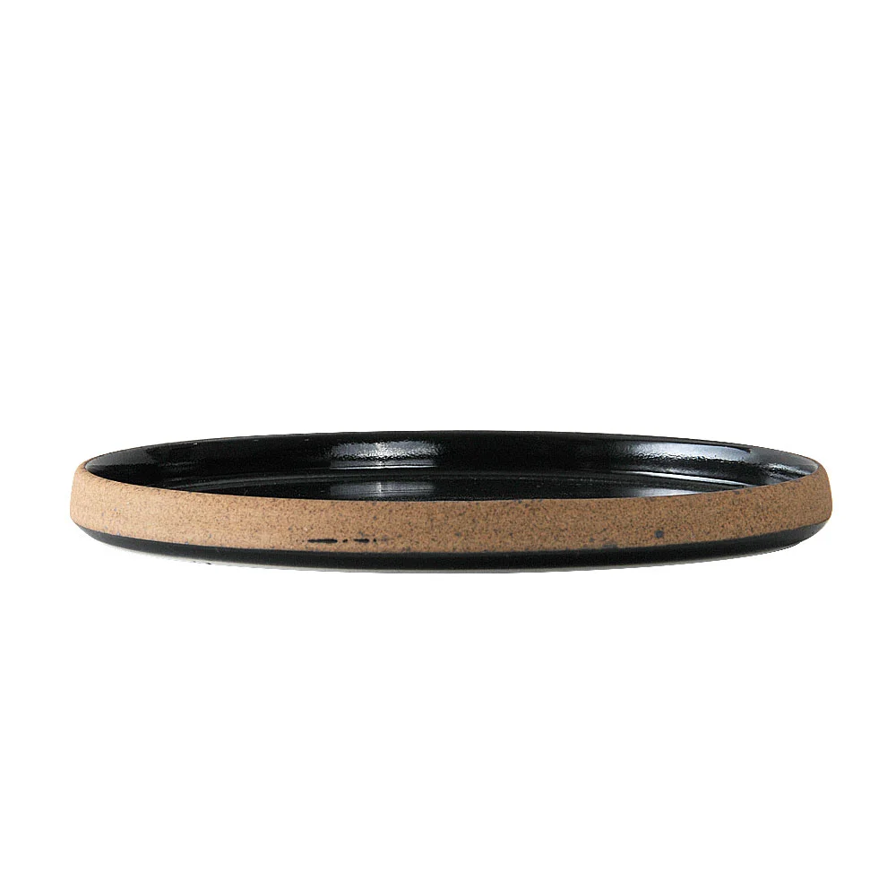 Cork（コルク） 黒21cm切立丸皿（カット3）