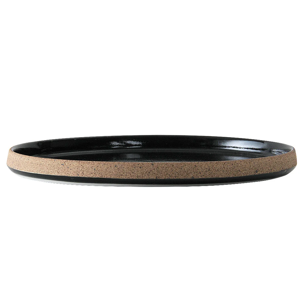 Cork（コルク） 黒24cm切立丸皿（カット3）