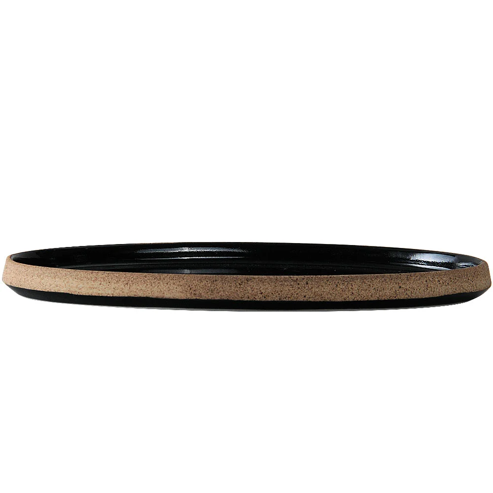 Cork（コルク） 黒26cm切立楕円皿（カット3）