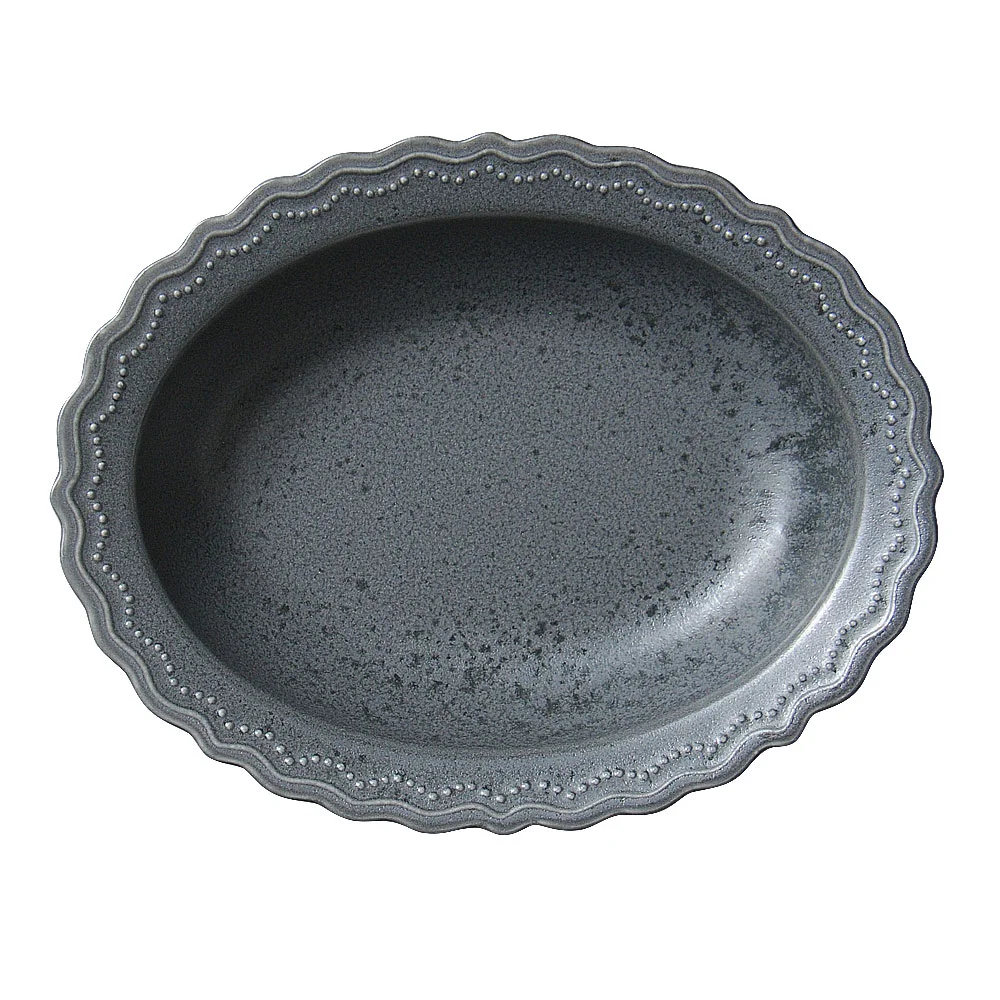 Emboss （エンボス） チタングレー24cmオーバルボウル（カット2）