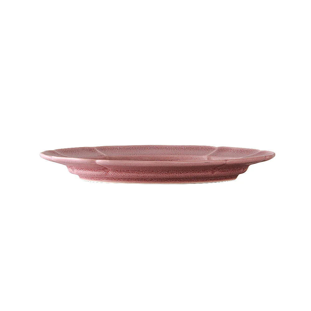 フルールローズマット19.5cm楕円皿（カット3）