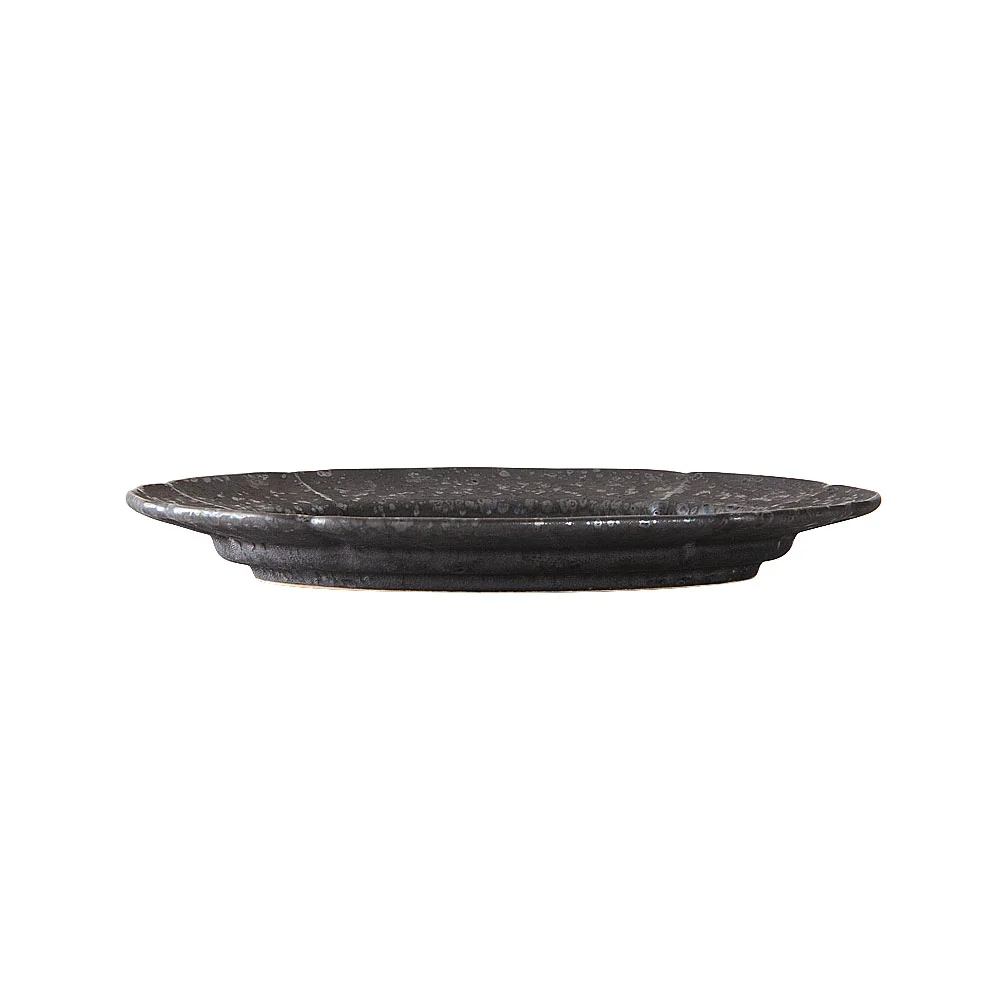 フルール金結晶19.5cm楕円皿（カット3）