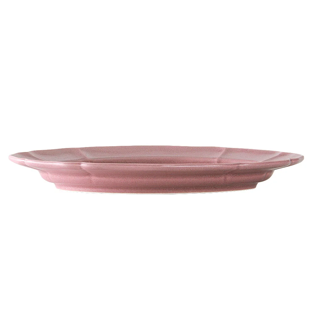フルールローズマット24cm楕円皿（カット3）