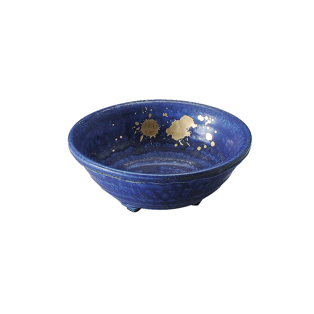 金しぶき瑠璃釉小鉢
