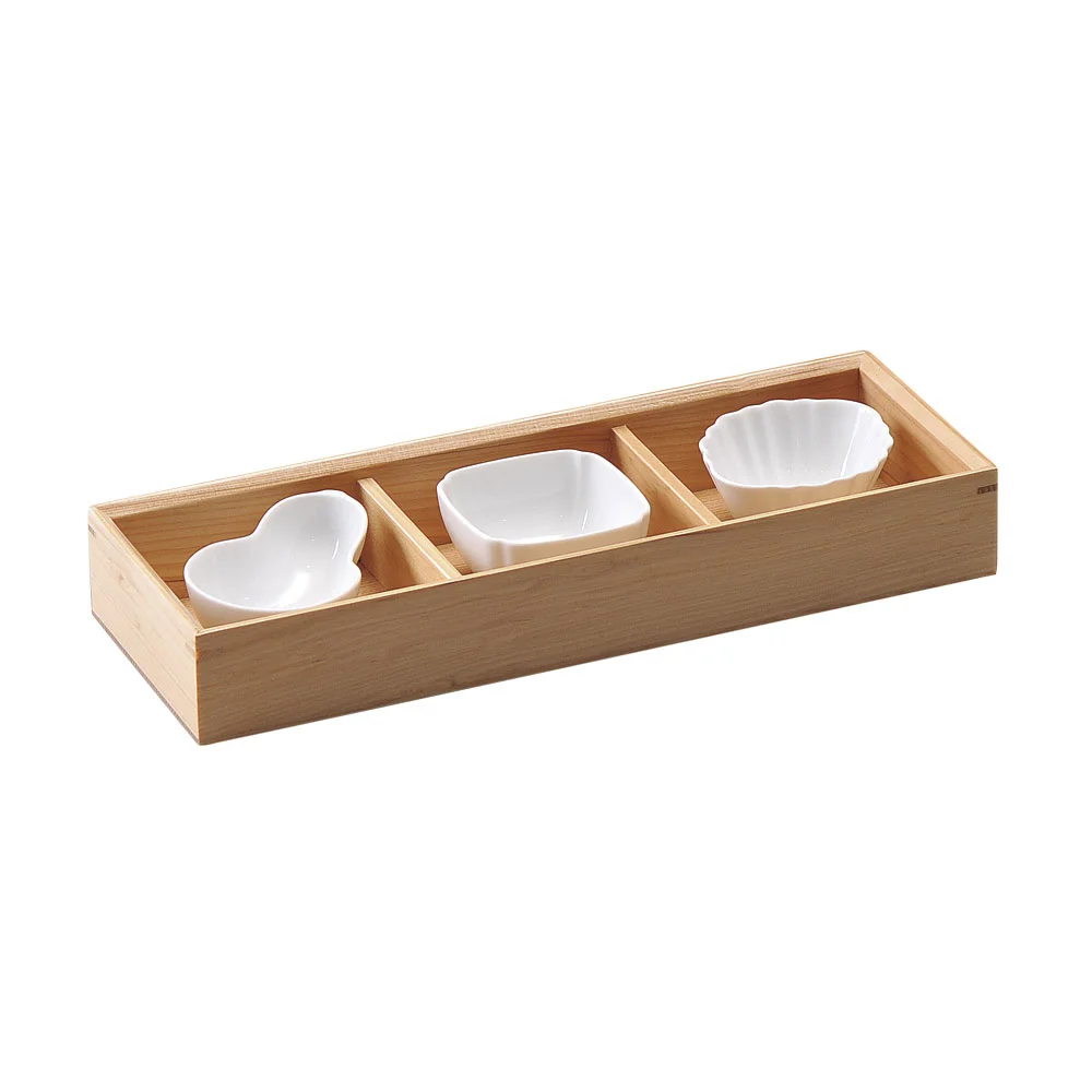 木製ミニ三ツ切弁当(カット3)