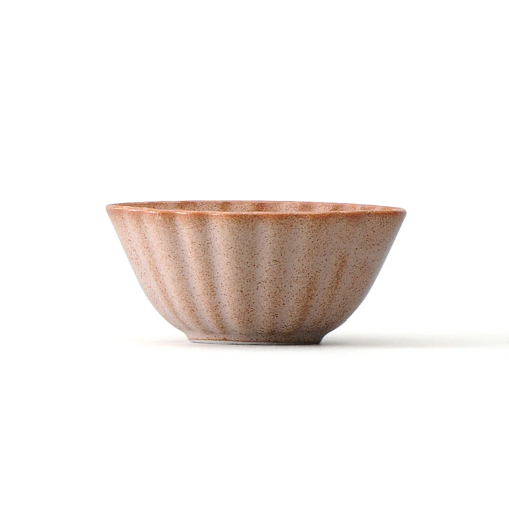 アンティークピンク楕円輪花豆鉢（カット3）