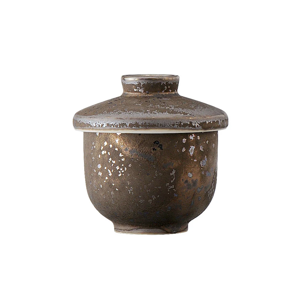 茶金釉小むし碗（カット3）
