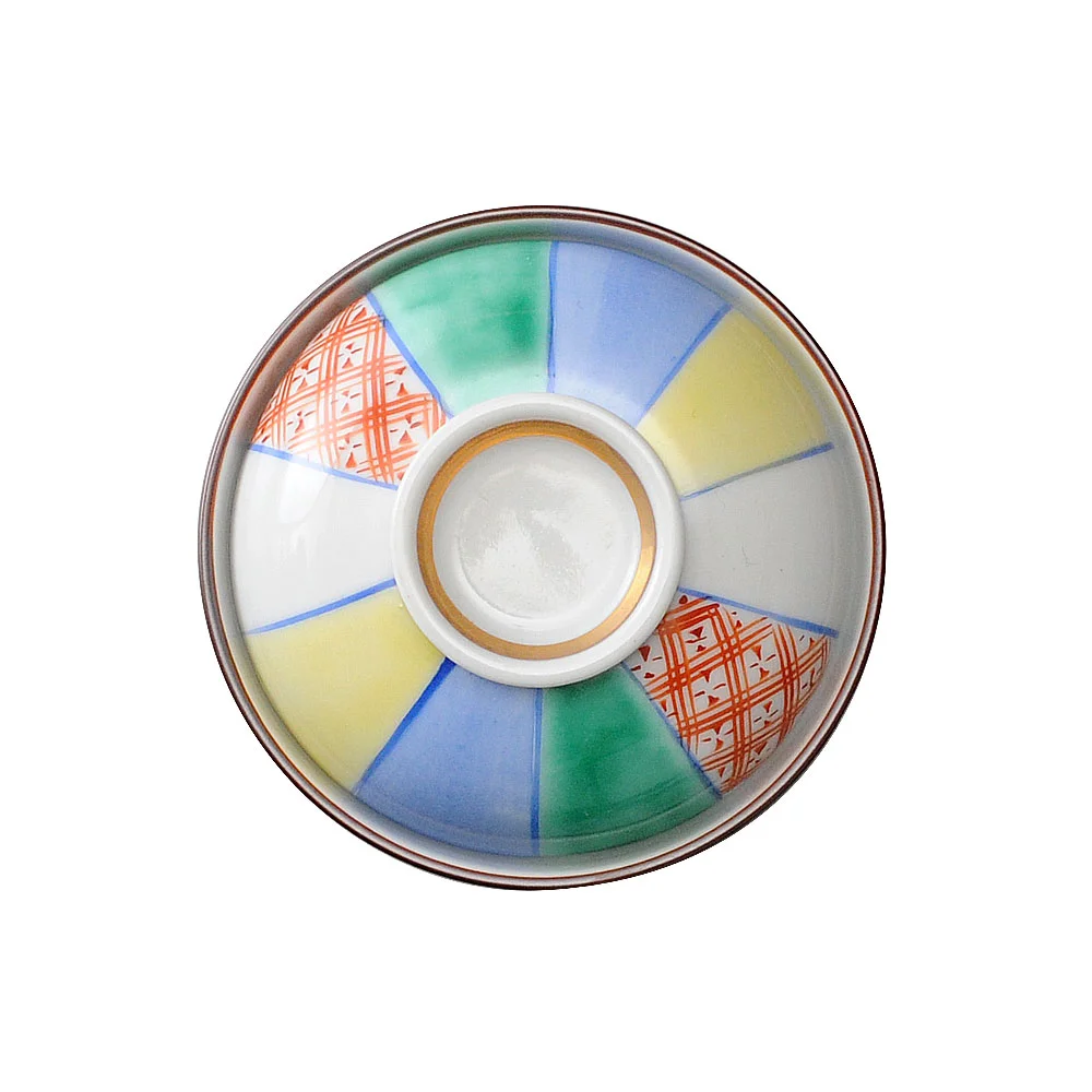 赤釉紙風船小煮物碗（カット2）