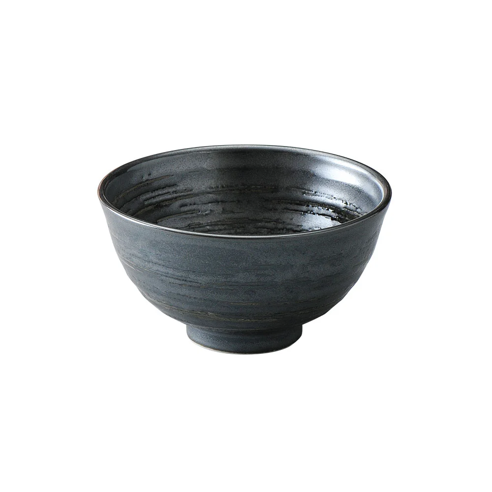 黒渦丸碗（大）