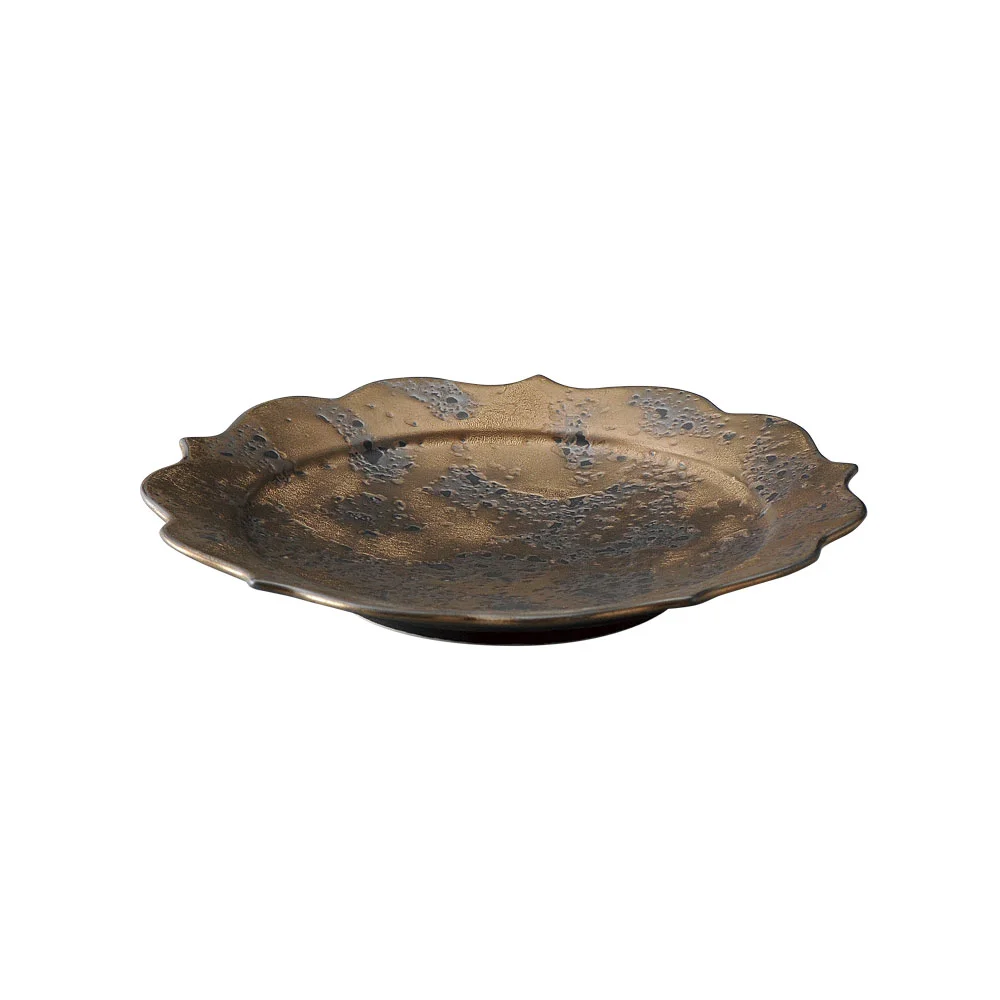 Ryoka（稜花） 金光18.5cm皿（カット2）