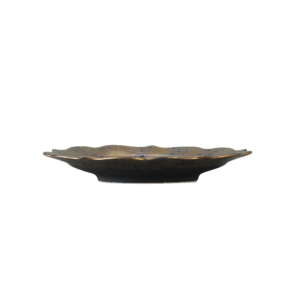 Ryoka（稜花） 金光18.5cm皿（カット3）