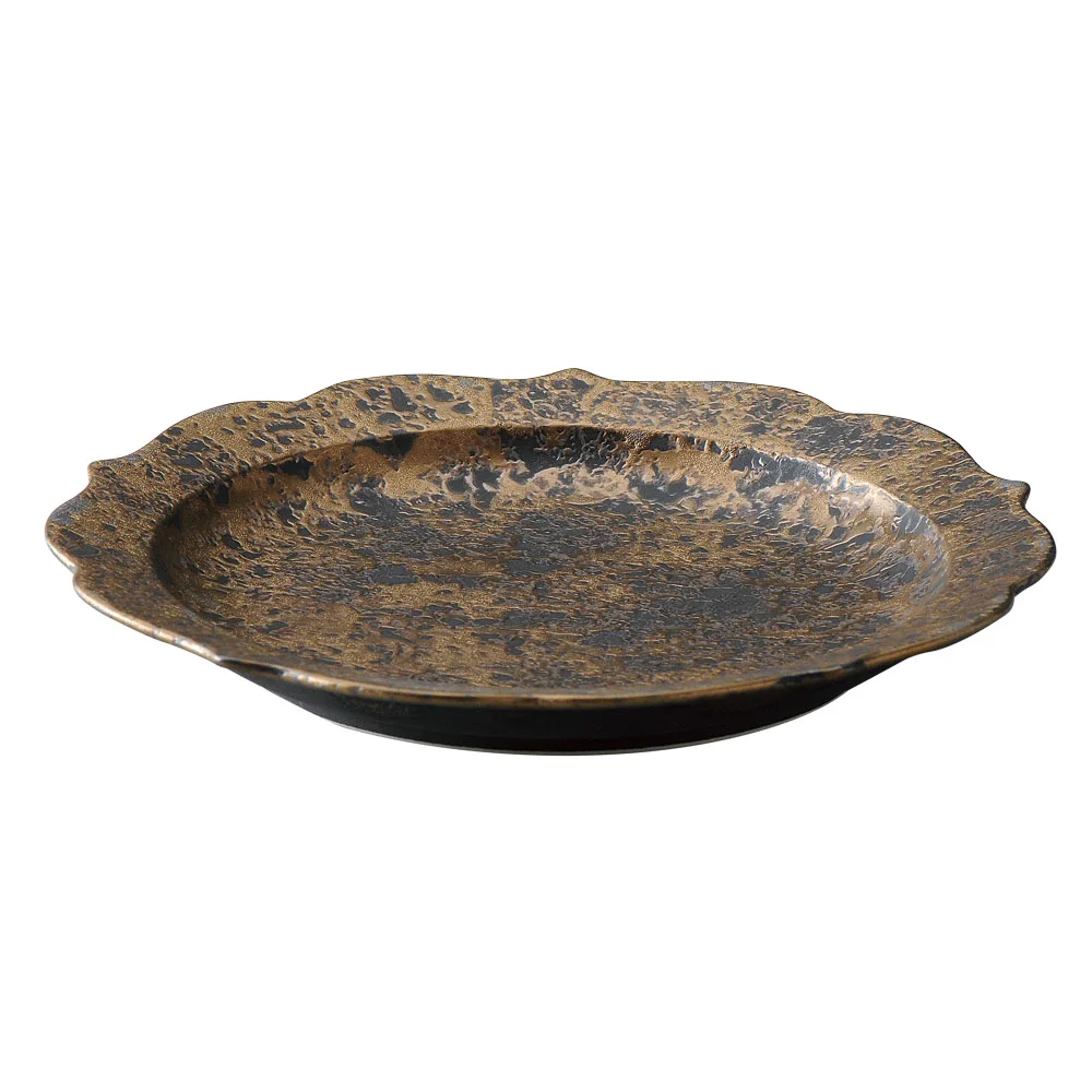 Ryoka（稜花） 金光24cm皿（カット2）