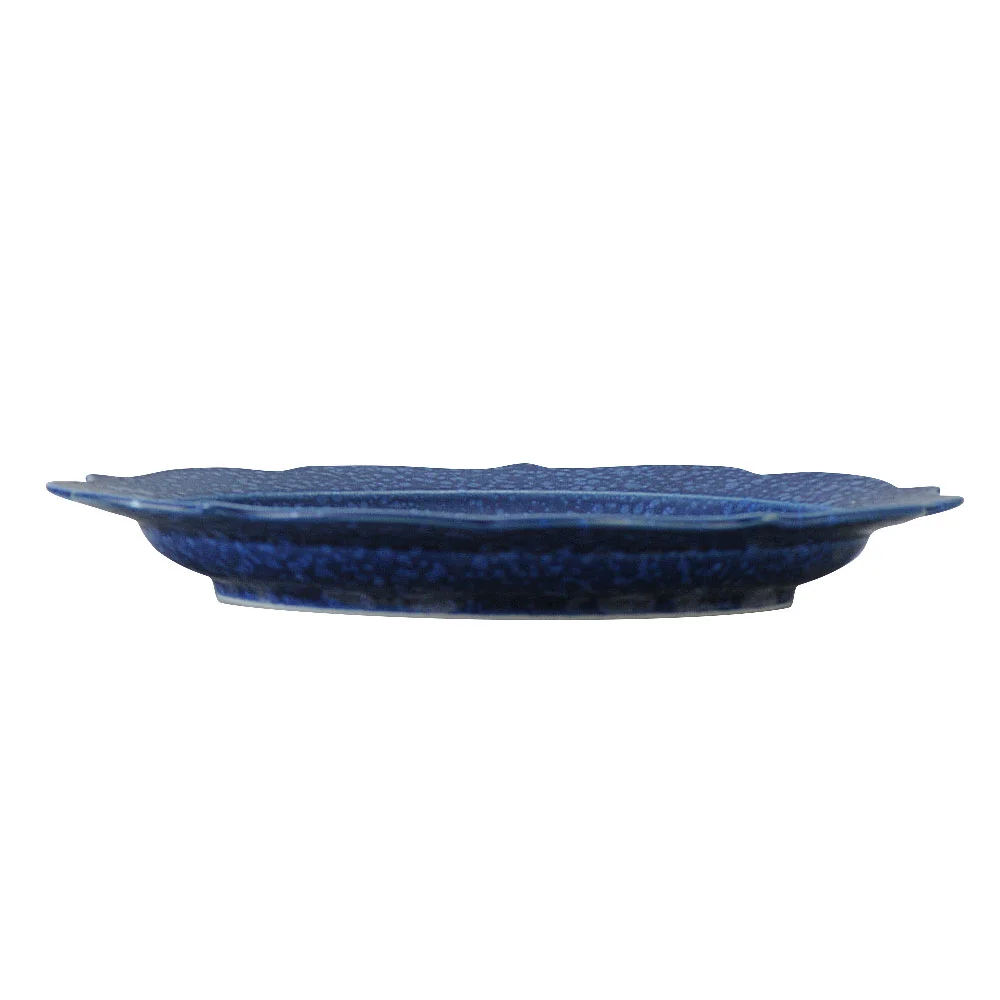 Ryoka（稜花） 群青24cm皿（カット3）