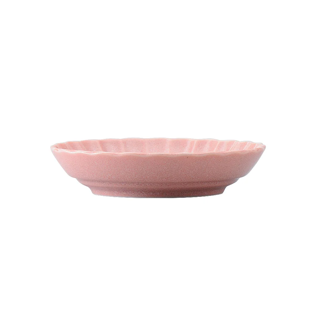 うのふ 赤菊型特取皿（カット3）