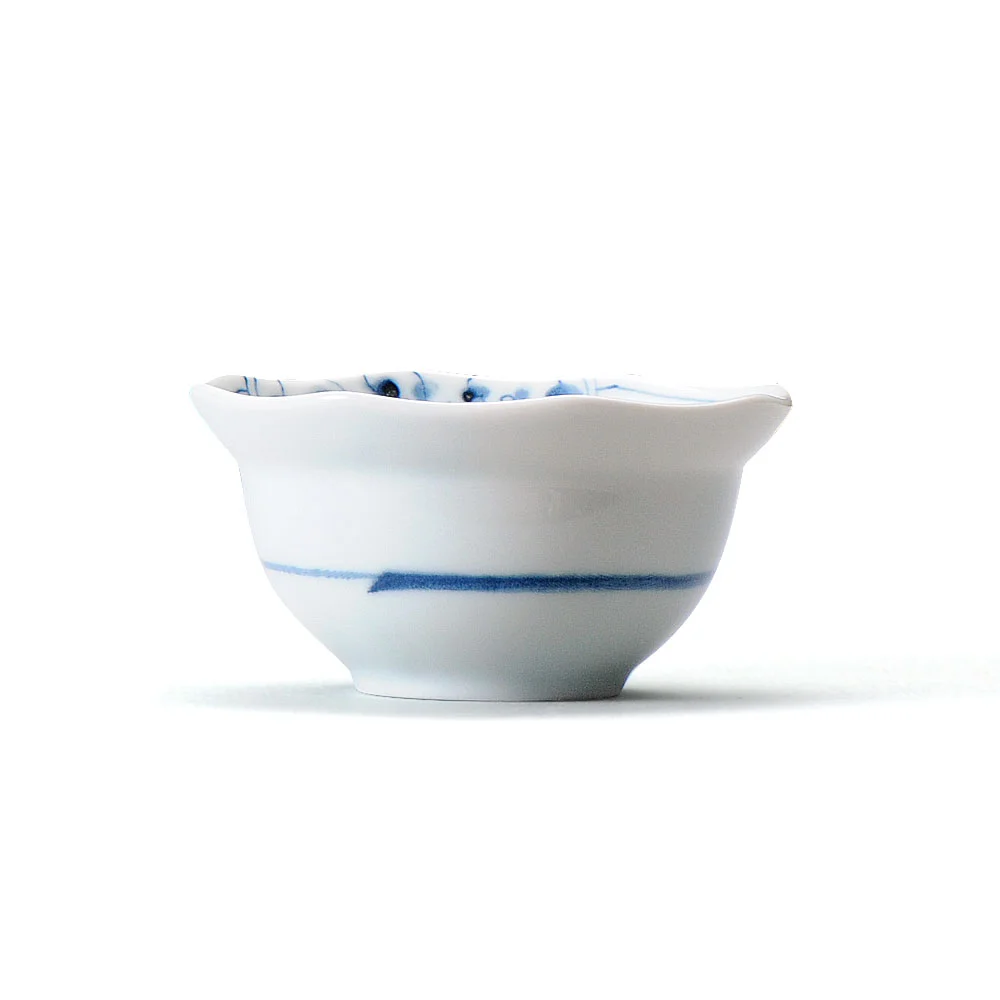 花伊万里（青）八角小付（カット3）