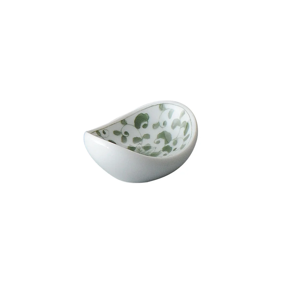 菊唐草（緑）豆鉢