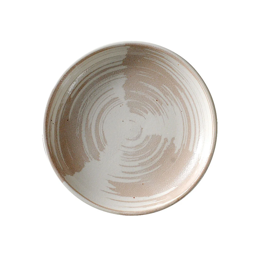 風車（白）12.5cm皿（カット2）