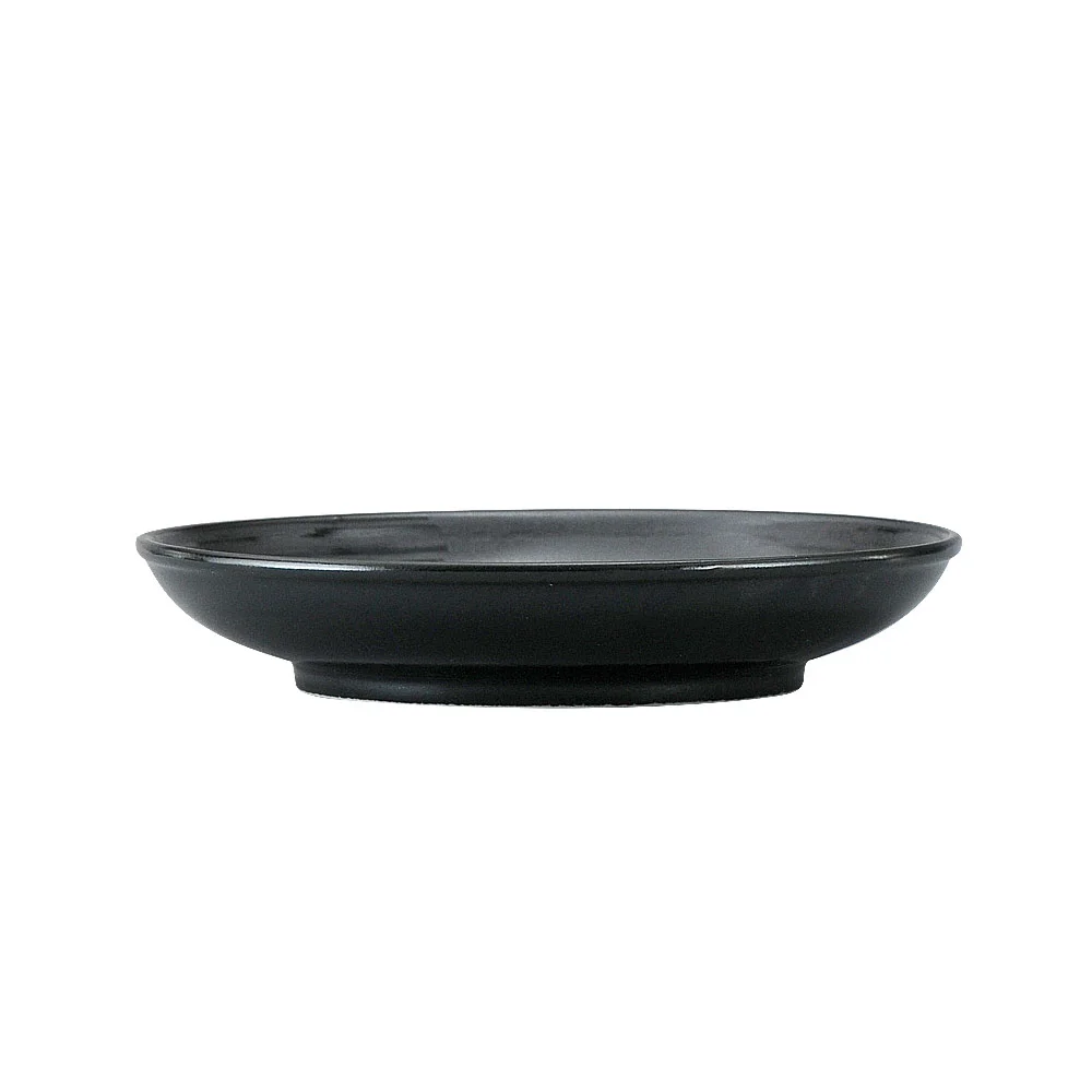 風車（黒）16.5cm皿（カット3）