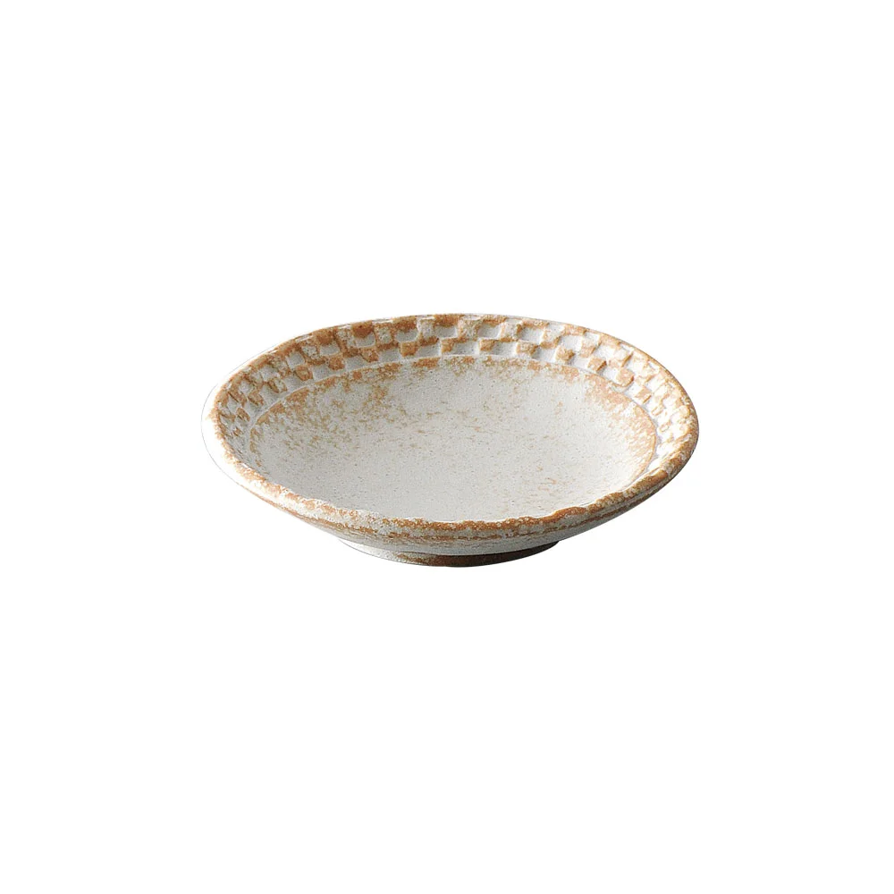 白茶結晶渕市松小皿