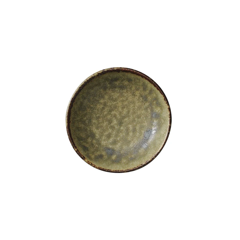緑イラボ8cm豆皿（カット2）