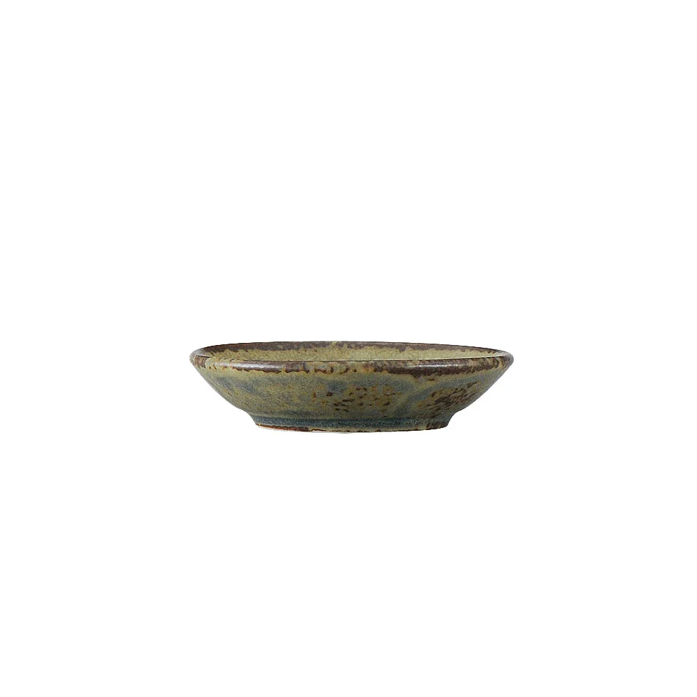 緑イラボ8cm豆皿（カット3）